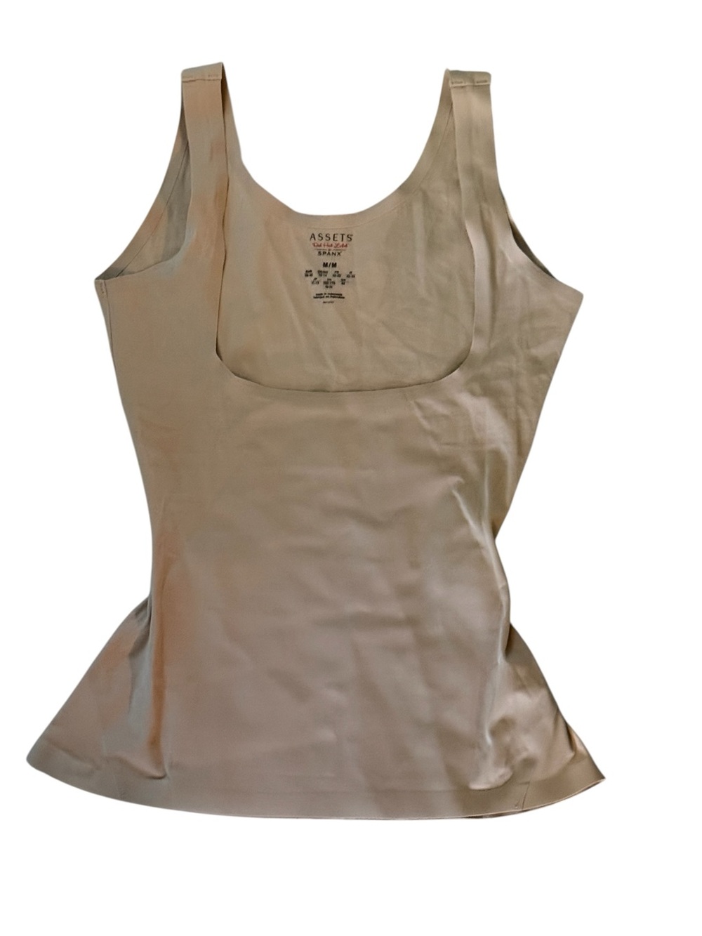 Spanx Red Hot Sculpting Tank Top Women's size Medium Tan Smoothing Slimming